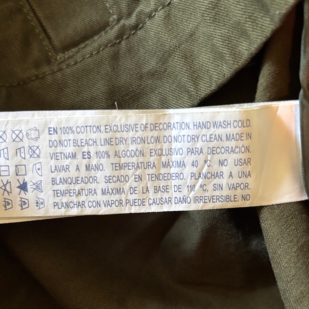 Women’s Olive Utility Canvas Jacket Size S 100% Cotton - Picture 7 of 10